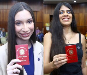 Jovens com deficiência visual passam de primeira na OAB e recebem registro de advogadas