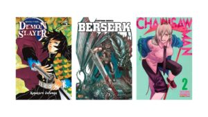 Mangás em oferta hoje: Demon Slayer, Berserk e Chainsaw Man estão mais baratos na Amazon