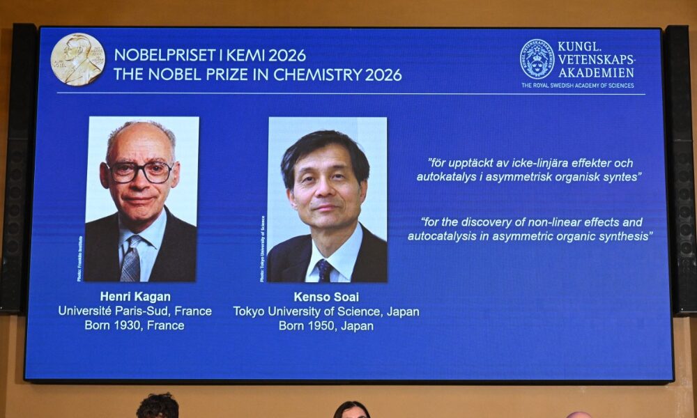Nobel de Química premia descoberta que explica por que moléculas têm ‘lado único’
