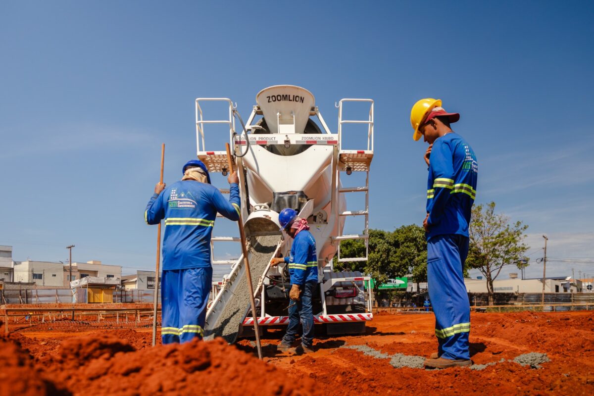 Obras da Policlínica de Anápolis avançam para etapa de concretagem