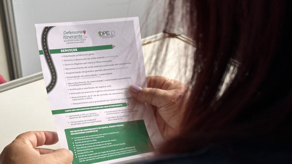 População de Ouro Verde recebe projeto Defensoria Itinerante no dia 24 de outubro