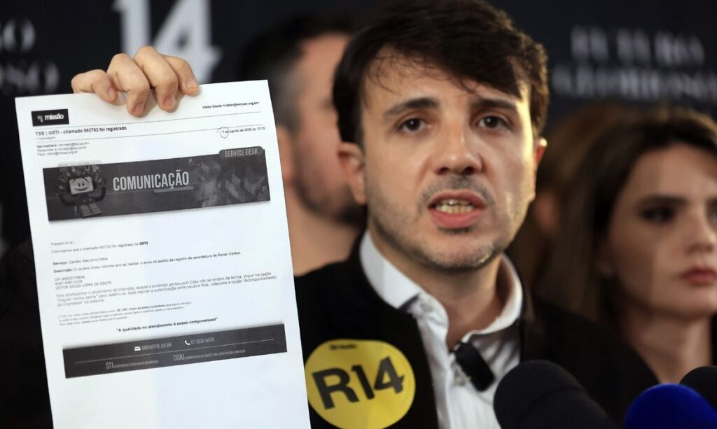 Renan Santos descarta apoio no segundo turno, e PSD de Caiado libera diretórios estaduais