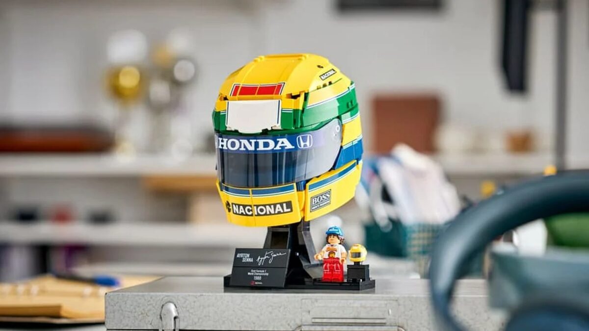 Últimas unidades! Capacete da LEGO de Ayrton Senna está em oferta para membros Prime na Amazon