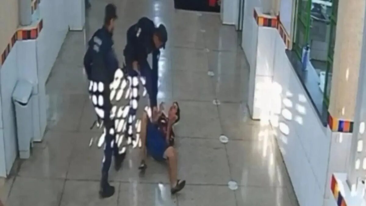 Veja vídeo: homem armado com faca invade escola e rende funcionário em Senador Canedo